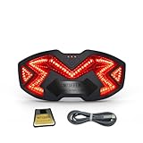 MTSEEEN Motorcycle Helmet Light, Black-Out Color, Waterproof, Super Brightness, MTSEEEN