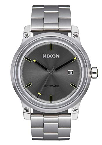 NIXON 5th Element A1294 - Black - 100M Water Resistant Men's Automatic Watch (42mm Watch Face, 21mm-19mm Stainless Steel Three Link Band)