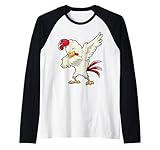 Photo Gallery dabbing chicken farmer farm boys girls dab funny farming maglia con maniche raglan Photo Gallery dabbing chicken farmer farm boys girls dab funny farming maglia con maniche raglan