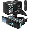 VR Headset for iPhone & Android + Android Remote 1.0 – for Kids | with Links to 3D VR Videos + VR Games for Android | Virtual Reality Goggles Set for Phones 4.5″-6.5″