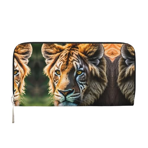 YANYU African animals Print Leather Hand Wallet Clutch for Women Casual and Travel Use All Occasions Wallet