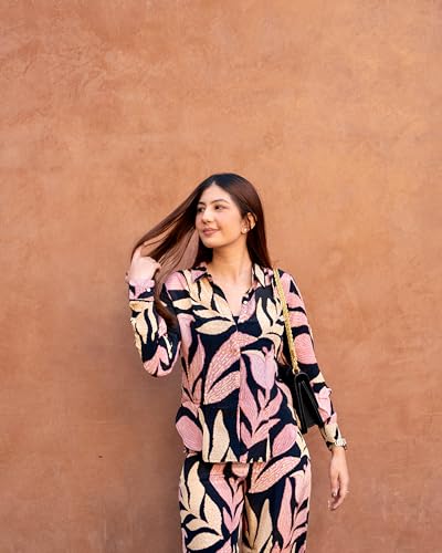 Image of GoSriKi Women's Cotton Blend Printed Ethnic Co-ord Set