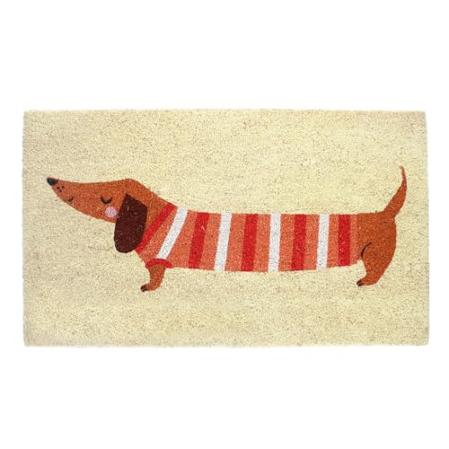Rex London Fußmatte „Dackel (Sausage Dog)“ aus umweltfreundlicher Kokosfaser