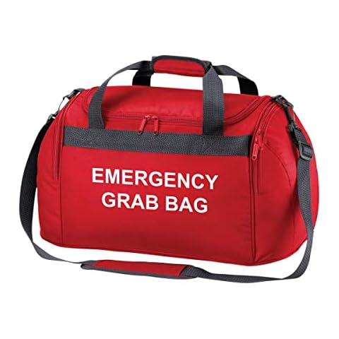 Emergency Grab Bag Printed Home Evacuation & Car Winter Safety Kit Compact Holdall Bag Cover
