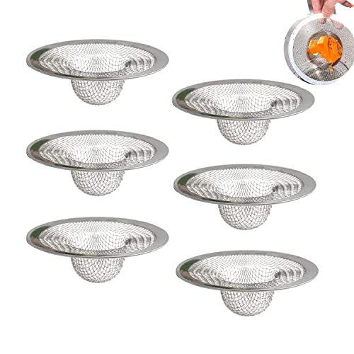 Xhuidz Bouchon Evier Cuisine Inox (Lot de 2),Filtre Universel,Panier pour Vidange Rapide,lavabo crepine,Accessoire Cuisine,Pour Salle Bain,Cuisine(Dia: 70MM),GLV1516,15 x 10 3.5 cm Cover