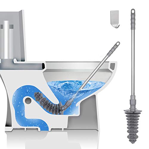 CNSTAR Toilet Plunger, 2019 Powerful High Pressure Suitable Sure Drain Plunger for Bathroom, Toilet, Bathtubs, Showers