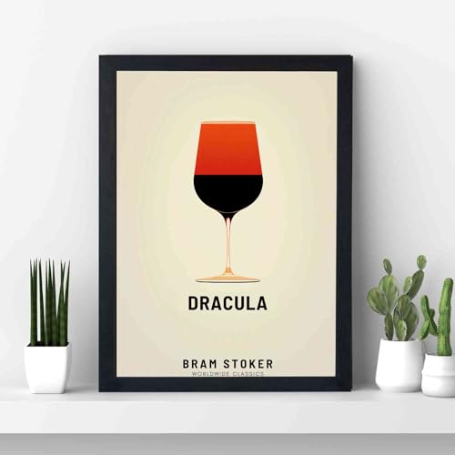 Poster Dracula impression encadrée petit format mur vide