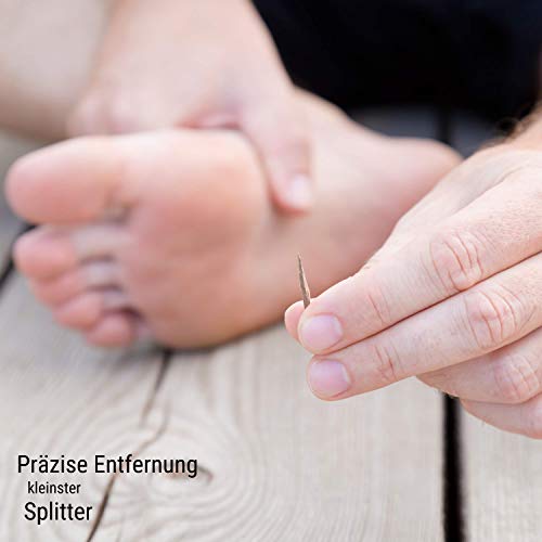 NALIA® Profi Pinzette mit Reiseetui – Einfach schonendere Haarentfernung! - Optimal für Augenbrauen Zupfen und Wimpernverlängerung - Augenbrauenpinzette - Image 6