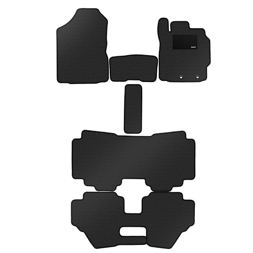 【防水マット】Aviles シエンタ 170系 6人乗り 7人乗り フロアマット【カーボン柄】(02:6人/7人乗り ガソリン)