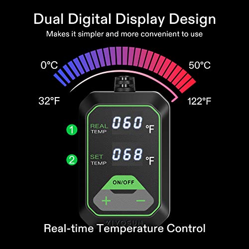 VIVOSUN-6-Pack-Seed-Starter-Trays-with-10x2075-Seedling-Heat-Mat-Self-Adjusting-Dual-Digital-Display-Temperature-Controller-72-Cell-Seed-Starter-Kit-with-Humidity-Dome-Reusable-Propagation-Trays