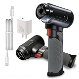 Cordless Car Dryer & High Velocity Air Cannon, 680CFM 1.2kg Thrust Blower, 64mm Brushless Motor, 8x3000mAh Battery 30W Charge, Handheld Electric Jet Fan for Automotive Detailing & Drying
