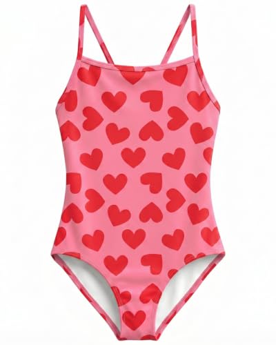 Image of weVSwe Baby Girl Swimsuit One Piece Swimsuit Cute Toddler Girls Sleeveless Bikini Kids 2-10 Years