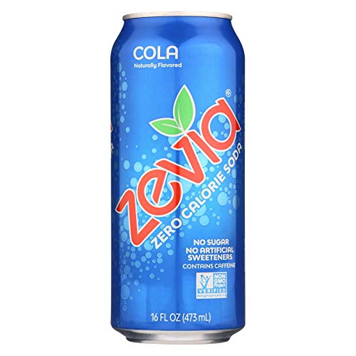 Zevia All Natural Cola Soda, 16 Ounce - 12 per case.