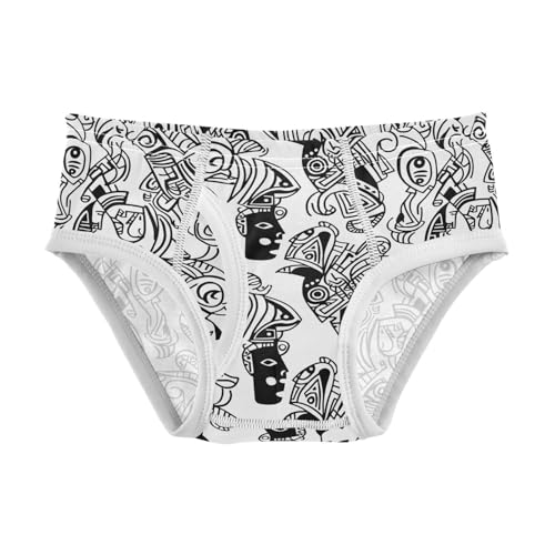 visesunny Boys Potty Training Underwear Abstract Javanese Shadow Line Breathe Cotton Briefs Size 2T-8Y for Toddler
