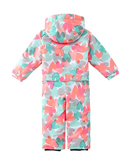 Image of Hiheart Boys Girls One Piece Snowsuit Waterproof Ski Snowboard Coverall
