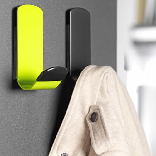 Patère magnétique évite le perçage UNILUX STEELY support noir