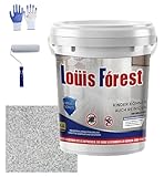 Louis Forest Epoxy Floor Paint, Louis Forest Epoxy Paint, Louis Forest High-Gloss Marble Effect Epoxy Floor, Louis Forest Waterproof Floor Paint, Waterproof Water-Based Epoxy Floor Paint (Light Gray)