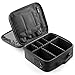 Kosmetiktasche Portable Reise Make Up Tasche,Professionelle Makeup Organizer Schmink Aufbewahrung Kosmetische Box Wasserdicht Schminktasche Train Case mit Gurt Inklusive(Doppelschicht)