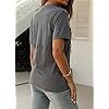AEURPLT-Womens-Teen-Girls-Funny-Cute-Graphic-T-Shirt-Tees-Summer-Short-Sleeve-Casual-Tops Womens Teen Girls Funny Cute Graphic T Shirt Tees Summer Short Sleeve Casual Tops Grey