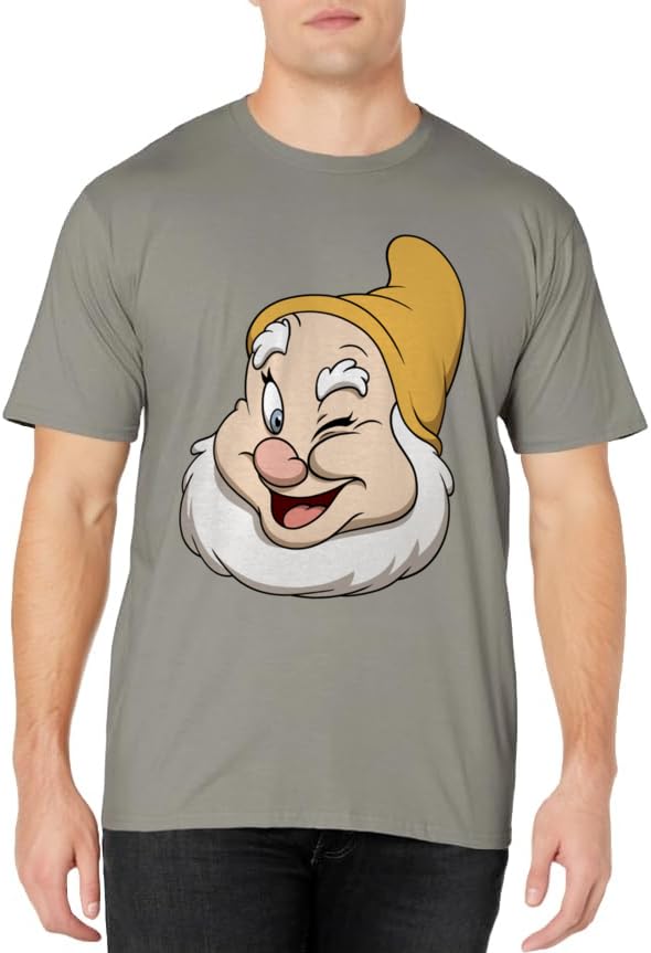 Disney Snow White And The Seven Dwarfs Happy Big Face T-Shirt