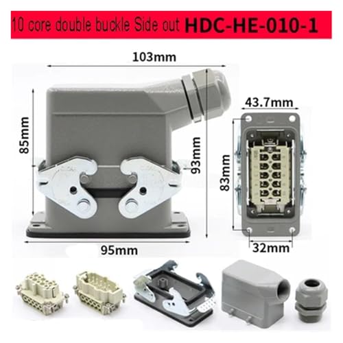 Conectores Rectangulares Heavy Duty HDC-HE-024 miniatura 2