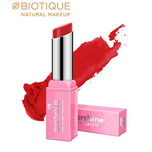 Image of Biotique Natural Makeup Starshine Matte Lipstick, Pansy Popsicle