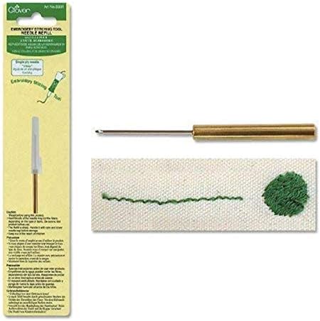 Clover Embroidery Stitching Tool Needle Refill - Single Ply