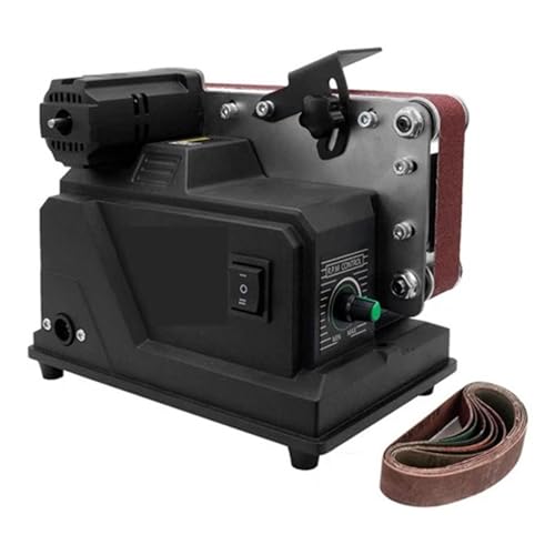 Lijadora De Banda Eléctrica Mini 180 W Con 10 Bandas Lijado 533 X 30 Mm