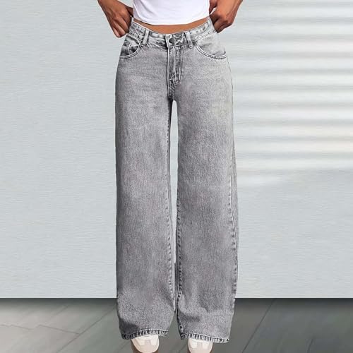 Bow Jeans for Girls Baggy Jeans Wide Leg Denim Pants High Elastic Waisted Trouser Kids Cute Clothes Y2k Outfits with Pockets2