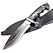 Gil Hibben Alaskan Survival Knife with Sheath – Laser-Etched Stainless Steel Blade, Black Micarta Handle, Genuine Leather Sheath - Multi-Purpose Knife for Sport – 12 1/4