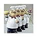 SMANTA Holding Cake Resin Figurines Decorative American Chef Statue Figurines for Counter Restaurant Cafe Country Cottage Tabletop Kitchen Decorations