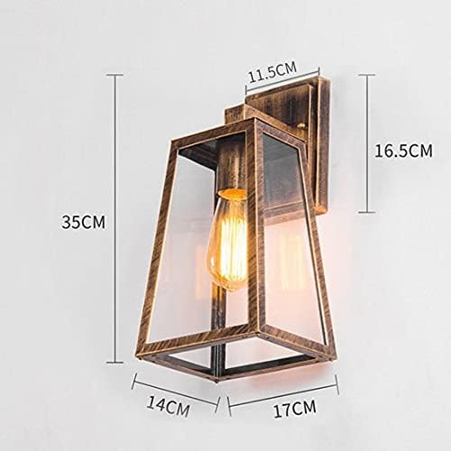 Miniatura 3 de Industrial Retro Iron Restaurant Bar Aisle Outdoor Porch Lampara Led Pared Loft E27 Wall Lamp Sconce,Wall Lights