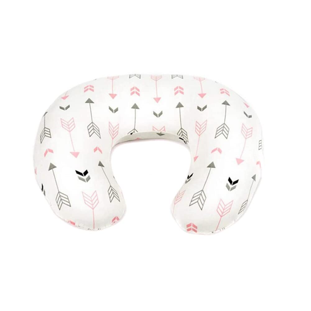 Uposao Baby Nursing Pillow Cover, Newborn U-Shaped Breastfeeding Pillowcase Cushion Cover Stretchy Replaceable for Infant Newborn Feeding Baby Boy and Girl,55x40CM