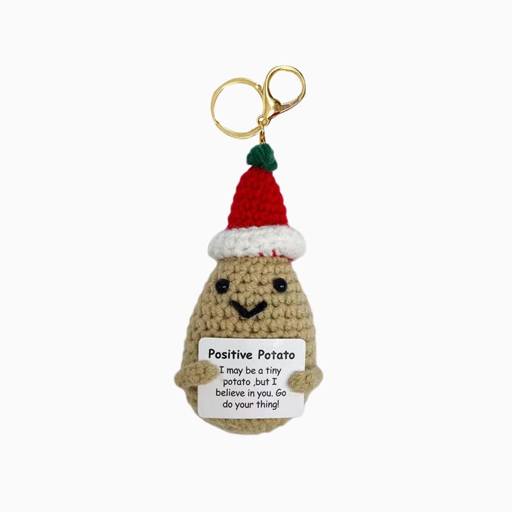 Hoepavy Key Chains For Women,Car Keyring,Crochet Potato Keychain Backpack Decoration,Luggage And Car Key Pendant ﻿