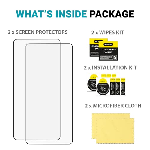 Image of POPIO Xtreme Series Pack of 2 Military-Grade Gorilla Tempered Glass Compatible for Samsung Galaxy S26 Ultra | 9H Hardness, Edge-to-Edge Coverage, Anti-Scratch