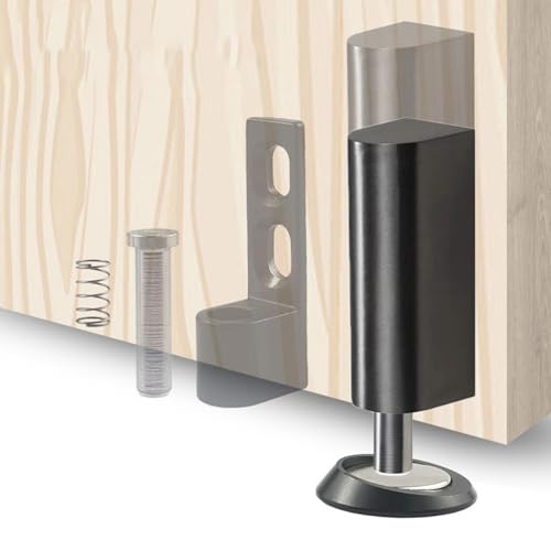 Butée de porte magnétique au sol et murale adhésive en acier - 4
