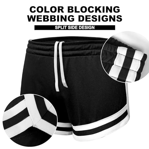 AIMPACT Men's Mesh Booty Shorts 3 Inch Lightweight Athletic Sportswear Gym Workout Retro Running Short Shorts4