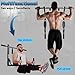 iondelce Multifunctional Wall Mounted Pull Up Bar Chin Up Bar Dip Station for Home Gym Workout, Power Tower Set Training Equipment Fitness Supports 440 lbs Black