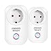 JinvooSmart Spina intelligente WiFi con telecomando e 4 prese e 2 porte di ricarica USB compatibili con Alexa e Google Home 110 * 62 * 35mm Bianco 10 watt