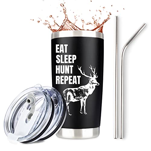 JENVIO 20oz Steel Travel Tumbler - Hunting Mug with Lid