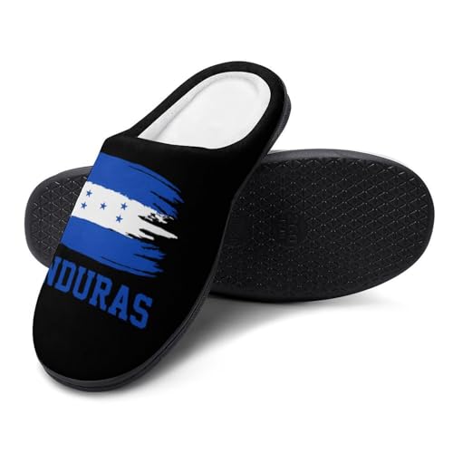 Honduras Flag Printed Men's Cotton Slipper Shoes Soft Anti-Skid Sole Home Shoe for House Indoor Outdoor3