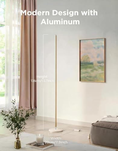 Image of Govee RGBIC Floor Lamp Basic, 1000lm LED Corner Lamp | Works with Alexa, Smart Modern Floor Lamp with Music Sync and 16 Million DIY Colors, Color Changing Standing Lamp for Bedroom