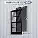 MHirmosy 2 Pcs Black Shed Windows 18