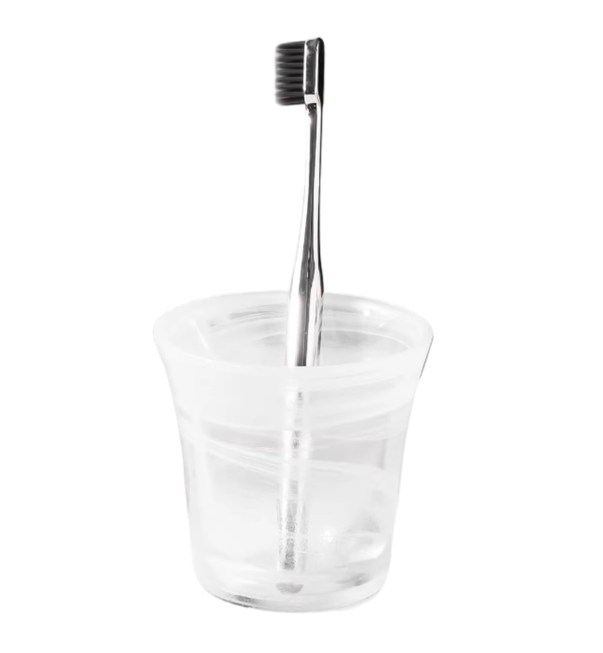 Modern Porta Cepillos De Dientes, Soporte De Vidrio For Cepillo Dientes, Vaso Baño, Taza For Enjuague Bucal, Maquillaje For Pasta Ahorra Espacio(White)
