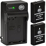BM Premium 2-Pack of ENEL14, EN-EL14, EN-EL14A Battery and Charger for Nikon D3400, D5600, D3100, D3200, D3300, D5100, D5200, D5300, D5500, DF, Coolpix P7000, P7100, P7700, P7800 Digital Camera