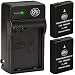 BM Premium 2-Pack of ENEL14, EN-EL14, EN-EL14A Battery and Charger for Nikon D3400, D5600, D3100, D3200, D3300, D5100, D5200, D5300, D5500, DF, Coolpix P7000, P7100, P7700, P7800 Digital Camera