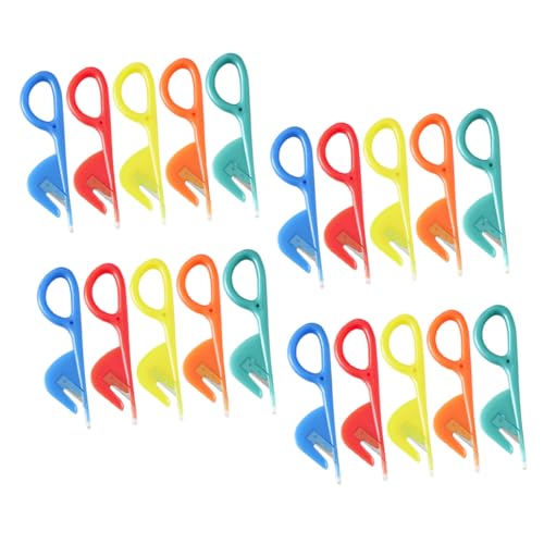 SOLUSTRE Stainless Steel Intestine Knife 20pcs/set Poultry Cleaning Tools Kitchen Gadget for Chicken Intestine Cleaning