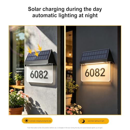 Luz de dirección para pared con carga solar y encendido automático nocturno 4
