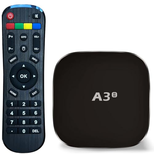A3 CN Smart Android Box Chinese 中国大陆港澳台 TV | Dual-Band WiFi | H.265 Decoding | Older-Friendly | Compact & Powerful