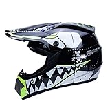 casco integrale giro Adatto per motocross, dirt bike, ATV e altro ancora